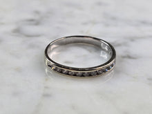 Load image into Gallery viewer, Womens Vintage Estate 10K White Gold Diamond Ring 2.5g #E5189