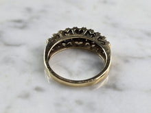 Load image into Gallery viewer, Womens Vintage Estate 10K Yellow Gold Modernist Diamond Ring 2.9g E5192