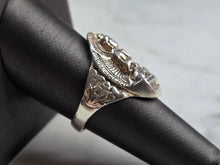 Load image into Gallery viewer, Womens Vintage Estate Sterling Silver Religion Buddha Ring 11.3g E5196