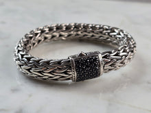 Load image into Gallery viewer, Womens John Hardy Sterling Silver Black Sapphire Bracelet, 77.4g #E5198