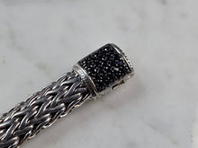 Load image into Gallery viewer, Womens John Hardy Sterling Silver Black Sapphire Bracelet, 77.4g #E5198