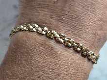 Load image into Gallery viewer, Womens Vintage Estate 14K Yellow Gold Italian Bracelet 8.3g E5214