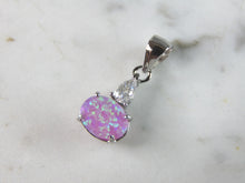 Load image into Gallery viewer, Womens Estate Sterling Silver Modernist Pink Opal Pendant 1.1g E5243