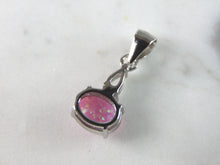 Load image into Gallery viewer, Womens Estate Sterling Silver Modernist Pink Opal Pendant 1.1g E5243
