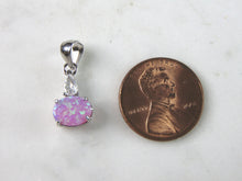 Load image into Gallery viewer, Womens Estate Sterling Silver Modernist Pink Opal Pendant 1.1g E5243