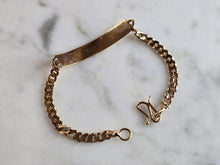Load image into Gallery viewer, Womens Vintage Estate 14k Yellow Gold ID Bracelet 4.9g E5250
