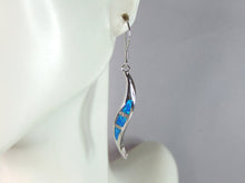 Load image into Gallery viewer, Womens Estate Sterling Silver Modernist Opal Earrings &amp; Pendant Set 6.3g E5251