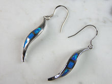 Load image into Gallery viewer, Womens Estate Sterling Silver Modernist Opal Earrings &amp; Pendant Set 6.3g E5251