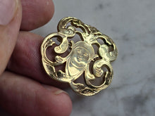 Load image into Gallery viewer, Womens Vintage Estate Sterling Silver Gold Tone Art Nouveau Brooch 7.2g E5265