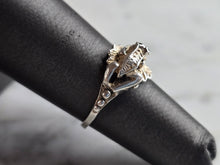 Load image into Gallery viewer, Womens Vintage Estate Sterling Silver Frog Ring 2.3g E5281