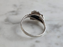 Load image into Gallery viewer, Womens Vintage Estate Sterling Silver Frog Ring 2.3g E5281