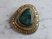 Load image into Gallery viewer, Womens Vintage Estate Sterling Silver Gold Tone Eilat Israel Brooch 18.2g E5286
