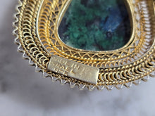 Load image into Gallery viewer, Womens Vintage Estate Sterling Silver Gold Tone Eilat Israel Brooch 18.2g E5286