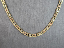 Load image into Gallery viewer, Womens Vintage Estate 14k Mixed Gold Chain Link Necklace 15.8g E5301
