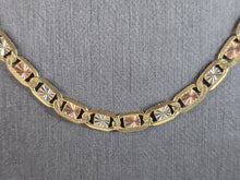 Load image into Gallery viewer, Womens Vintage Estate 14k Mixed Gold Chain Link Necklace 15.8g E5301