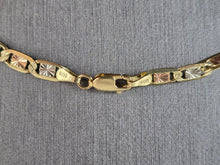 Load image into Gallery viewer, Womens Vintage Estate 14k Mixed Gold Chain Link Necklace 15.8g E5301