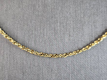 Load image into Gallery viewer, Womens Vintage Estate 14K Yellow Gold Rope Necklace 9.5g #E5305