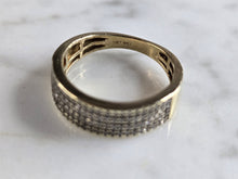 Load image into Gallery viewer, Womens Vintage Estate 10K Gold Diamond Cluster Ring 3.4g #E5312