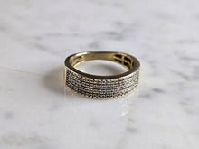 Load image into Gallery viewer, Womens Vintage Estate 10K Gold Diamond Cluster Ring 3.4g #E5312