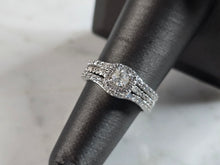 Load image into Gallery viewer, Womens Vintage Estate 10K White Gold Diamond Engagement Ring 5.2g E5331