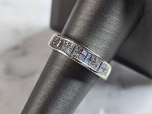 Load image into Gallery viewer, Mens Vintage Estate 14K White Gold Diamond Ring, 4.8g E5346