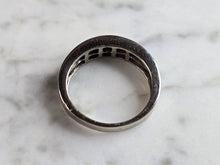 Load image into Gallery viewer, Mens Vintage Estate 14K White Gold Diamond Ring, 4.8g E5346