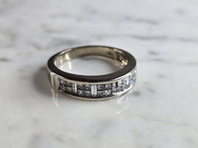 Load image into Gallery viewer, Mens Vintage Estate 14K White Gold Diamond Ring, 4.8g E5346