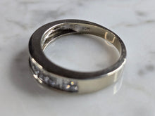 Load image into Gallery viewer, Mens Vintage Estate 14K White Gold Diamond Ring, 4.8g E5346