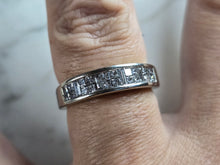 Load image into Gallery viewer, Mens Vintage Estate 14K White Gold Diamond Ring, 4.8g E5346