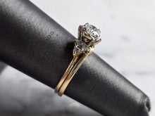 Load image into Gallery viewer, Womens Vintage Estate 14K Gold Diamond Ring Set 3.6g  #E5356