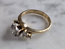 Load image into Gallery viewer, Womens Vintage Estate 14K Gold Diamond Ring Set 3.6g  #E5356