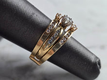 Load image into Gallery viewer, Womens Vintage Estate 14K Gold Diamond Ring Set 7.7g  #E5357