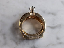 Load image into Gallery viewer, Womens Vintage Estate 14K Gold Diamond Ring Set 7.7g  #E5357