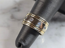 Load image into Gallery viewer, Womens Vintage Estate 18K Yellow &amp; White Gold Diamond Novell Ring 12.2g E5360