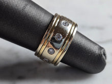 Load image into Gallery viewer, Womens Vintage Estate 18K Yellow &amp; White Gold Diamond Novell Ring 12.2g E5360