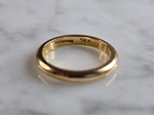 Load image into Gallery viewer, Womens Vintage Estate 18K Yellow Gold Tiffany &amp; Co Wedding Ring 3.2g E5363