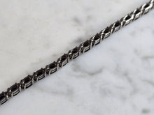 Load image into Gallery viewer, Womens Vintage Estate Sterling Silver Sapphire Bracelet 11.7g #E5406