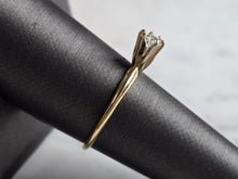 Load image into Gallery viewer, Womens Vintage Estate 14k Gold Diamond Engagement Ring 1.8g E5433