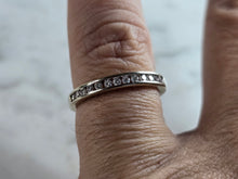 Load image into Gallery viewer, Womens Vintage Estate 14k White Gold Diamond Ring 2.3g #E5449