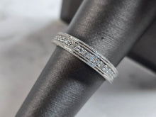 Load image into Gallery viewer, Womens Vintage Estate 14k White Gold Diamond Ring 3.2g #E5452