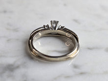 Load image into Gallery viewer, Womens Vintage Estate 14K White Gold Diamond Ring Set, 4.1g E5454