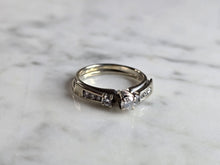 Load image into Gallery viewer, Womens Vintage Estate 14K White Gold Diamond Ring Set, 4.1g E5454