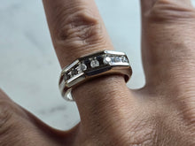 Load image into Gallery viewer, Mens Vintage Estate 14k White Gold Diamond Ring 7.1g E5455