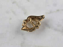 Load image into Gallery viewer, Womens Vintage Estate 14K Gold Diamond Chip &amp; Opal Pendant 2.3g E5496