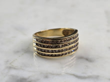 Load image into Gallery viewer, Womens Vintage Estate 10K Gold Diamond Cluster Ring 5.1g #E5503