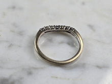 Load image into Gallery viewer, Womens Vintage Estate 14K White Gold Diamond Ring, 1.7g E5505