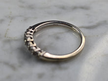 Load image into Gallery viewer, Womens Vintage Estate 14K White Gold Diamond Ring, 1.7g E5505
