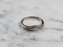 Load image into Gallery viewer, Womens Vintage Estate 14K White Gold Diamond Ring, 1.7g E5505