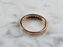 Load image into Gallery viewer, Womens Vintage Estate 14k Rose Gold Brown Diamond Ring 3.0g #E5508
