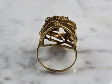 Load image into Gallery viewer, Womens Vintage Estate 18K Yellow Gold Emerald Ring 8.1g  #E5512